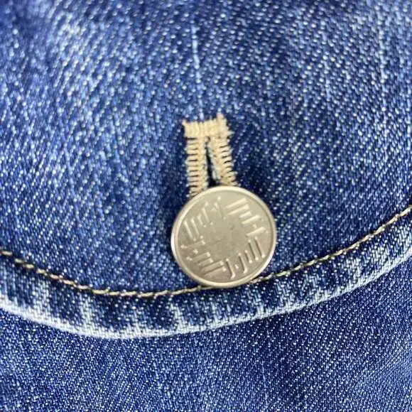 J. JILL Bluer denim Jacket cuffs cotton Sz  S - Picture 4 of 6